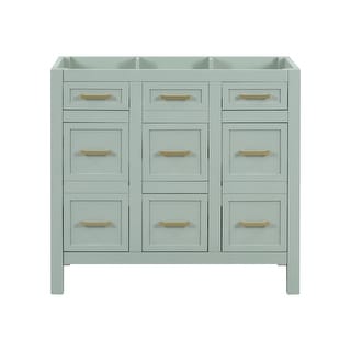 36" Light Green Bathroom Vanity - Bed Bath & Beyond - 42186461